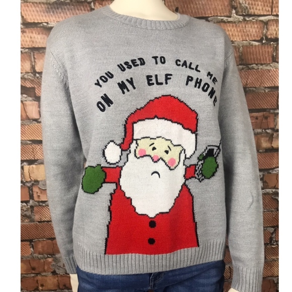 Elf Phone Christmas Sweater 